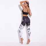 Leggings Dark Flower
