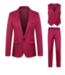 Traje ajustado de 3 piezas Business class