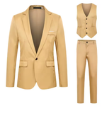 Traje ajustado de 3 piezas Business class