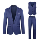 Traje ajustado de 3 piezas Business class