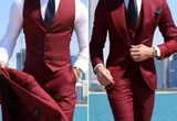 Traje ajustado de 3 piezas Business class