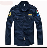 Camisa militar hombres