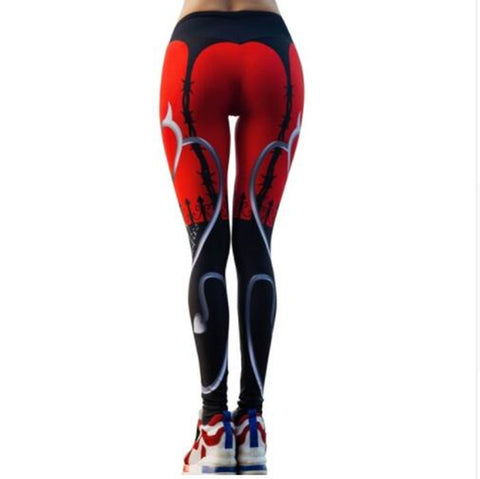 Red dvl leggings 