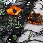 Camisa floral transparente hombres