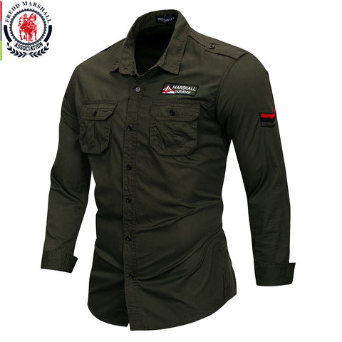 Fredd Marshall Camisa militar hombre