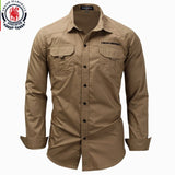 Fredd Marshall Camisa militar hombres