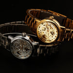 Reloj metalico feminino