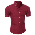 Camisa hombre manga corta