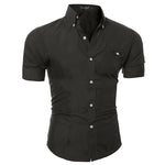 Camisa hombre manga corta