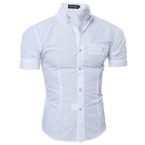 Camisa hombre manga corta